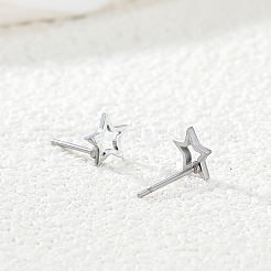 Серьги-гвоздики в форме полых звезд из нержавеющей стали 201&nbsp;EH5151