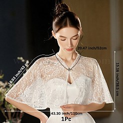 Съемные полиэстеровые кружевные накидки для женщин&nbsp;AJEW-WH20067-123