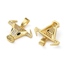 Латунные микро проложить кубического циркония подвески&nbsp;KK-D221-17G