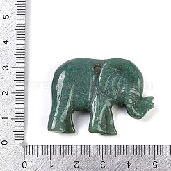 Резные подвески из натурального зеленого авантюрина&nbsp;G-K383-15A