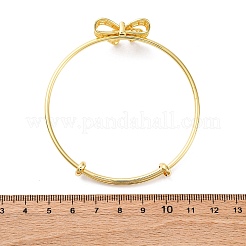 Латунь манжеты браслеты для женщин&nbsp;BJEW-U025-04G