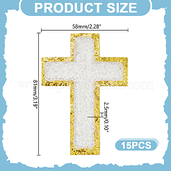 15 шт. нашивки на ткань с вышивкой на полотенце&nbsp;DIY-HY0003-24