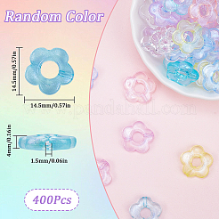 400 шт. Прозрачные акриловые бусины&nbsp;MACR-SP0001-20