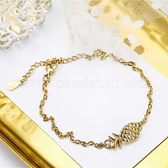 Браслеты на ногу из сплава в форме ананаса для женщин&nbsp;FS-WG8C63D-02