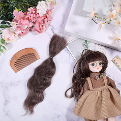 Искусственная шерсть кукольный парик волосы&nbsp;AJEW-WH0609-186A