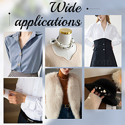 Запонки из латуни и пластиковые пуговицы с одним отверстием&nbsp;HJEW-NB00193