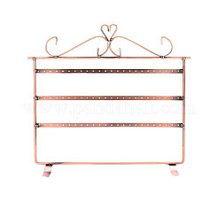 Трехуровневая прямоугольная подставка для железных сережек&nbsp;CON-PW0001-153A