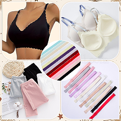 24м 12-х цветный плоский нейлоновый эластичный шнур с кружевной кромкой&nbsp;OCOR-ME0001-40