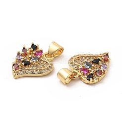 Латунные микро проложить кубического циркония подвески&nbsp;KK-H441-48G