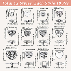 120шт 12 стиля бусины из сплава в тибетском стиле&nbsp;FIND-PA0001-04