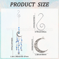 Наборы для самостоятельного изготовления подвесного ловца солнца в виде луны&nbsp;DIY-SC0030-71