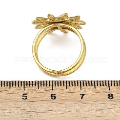 Кольца для женщин с эмалью в виде сердца и солнца из нержавеющей стали 304&nbsp;RJEW-G355-08G