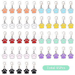 45шт 9 стиля подвеска из сплава эмали украшения&nbsp;HJEW-YW00146