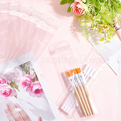 Прямоугольные полипропиленовые пластиковые пакеты с застежкой-молнией&nbsp;AJEW-WH20054-084B