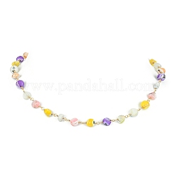 Ожерелья-цепочки из натуральных ракушек и бисера&nbsp;NJEW-JN04358