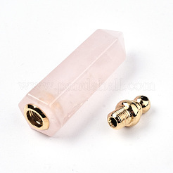 Граненый природный розовый кварц подвески&nbsp;G-T131-13