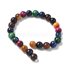 Природных тигровый глаз бисер нитей&nbsp;X-G-G101-8mm-6