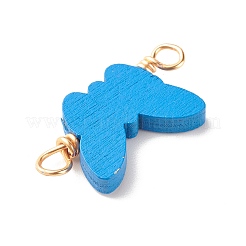 Окрашенные аэрозольной краской деревянные соединительные шармы&nbsp;PALLOY-JF01427-08