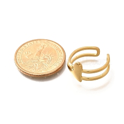 Кольца-манжеты из нержавеющей стали 304 для женщин&nbsp;LS-RJEW-R010-03G