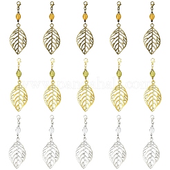 6 шт. подвесных украшений из сплава и стекла&nbsp;HJEW-YW00328-01