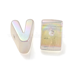 Непрозрачные радужные переливающиеся акриловые бусины&nbsp;OACR-P010-22C