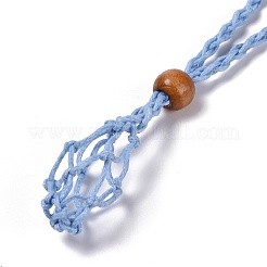 2 цвет 2шт регулируемый плетеный вощеный шнур макраме мешочек ожерелье изготовление&nbsp;MAK-PH0004-29