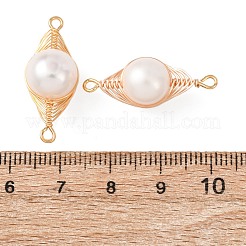 Медные звенья в виде елочки&nbsp;KK-Z152-02G-01