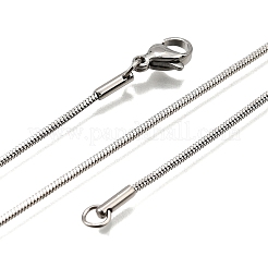 Не тускнеющие квадратные цепочки-змейки из нержавеющей стали 304&nbsp;X-NJEW-L173-005-P