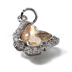 Латунные микро проложить кубического циркония подвески&nbsp;KK-Q043-03P-03