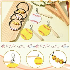 8 шт. подвесное украшение из акрила и дерева&nbsp;HJEW-CJ00052