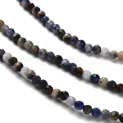 Природный содалит бисер нитей&nbsp;LS-G-RM2025-A19-2mm-A