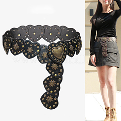 Винтажный сплав с цепочными ремнями из искусственной кожи&nbsp;FS-WG26C2E-02