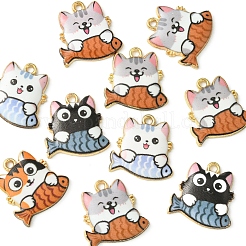 Подвески из эмали из сплава с покрытием 10 шт.&nbsp;FIND-FS0002-53B