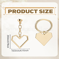 Сплав болтающиеся серьги стержня&nbsp;EJEW-LP0008-034