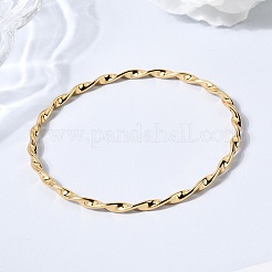 Браслеты из витой веревки из нержавеющей стали 304 для женщин&nbsp;BJEW-D408-07G