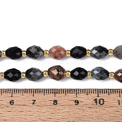 Нити из натуральных бусин родонита&nbsp;G-N358-04A-03