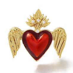 Покрытие стойки латунные прозрачные кольца с фианитом открытые манжеты&nbsp;RJEW-S411-01G-01