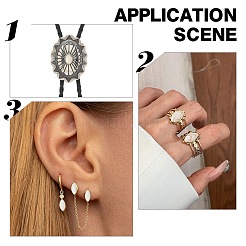 200 шт. 8 стиля окрашенного синтетического говлита и бирюзового кабошона&nbsp;G-AR0006-04