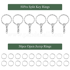 50 шт. Железные брелоки для ключей&nbsp;IFIN-YW0003-44