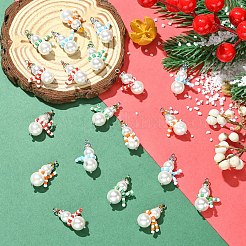 20 шт. подвески из стеклянного жемчуга и ракушек в двух стилях&nbsp;PALLOY-YW00140