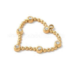 Подвески из нержавеющей стали 304 со стразами&nbsp;STAS-Z122-54G-01