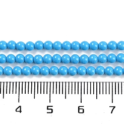 Синтетических нитей бирюзовые бусы&nbsp;G-U004-02F