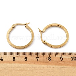 201 серьги-кольца из нержавеющей стали&nbsp;LS-EJEW-P304-14B-G