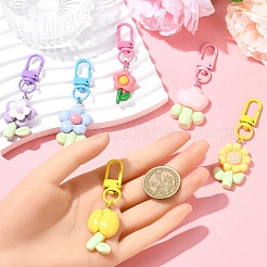 6 шт. подвеска в виде цветка из смолы&nbsp;HJEW-YW00056