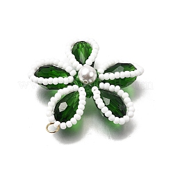 4шт 4 цвета стеклянные подвески&nbsp;PALLOY-TA00313