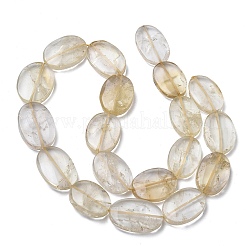 Нити из нагретых натуральных цитриновых бусин&nbsp;G-L650-G01-01