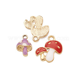 40шт 8 цвета сплава эмалевые подвески&nbsp;ENAM-FW0001-03