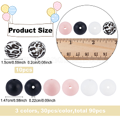 100 шт. Силиконовые бусины&nbsp;SIL-BC0001-01