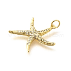 Латунные микропаве прозрачные подвески с фианитом&nbsp;LS-KK-Q040-01I-G