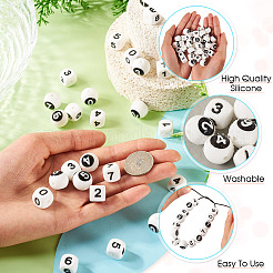 40шт 20 стиля силиконовые бусины&nbsp;SIL-TA0002-54